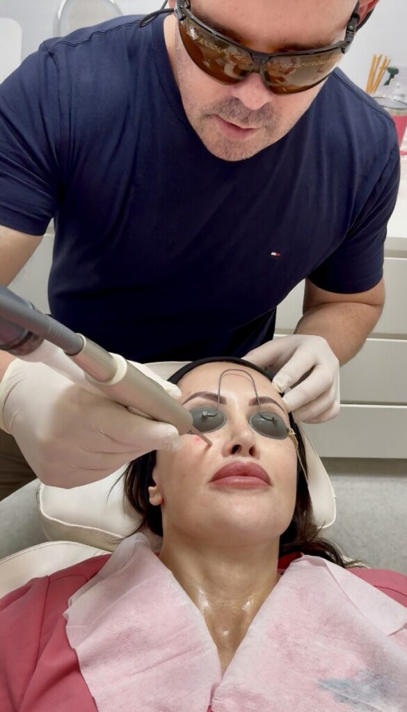 Dr. Bart Scanlon performing procedure at Newcastle Cosmetic Doctor